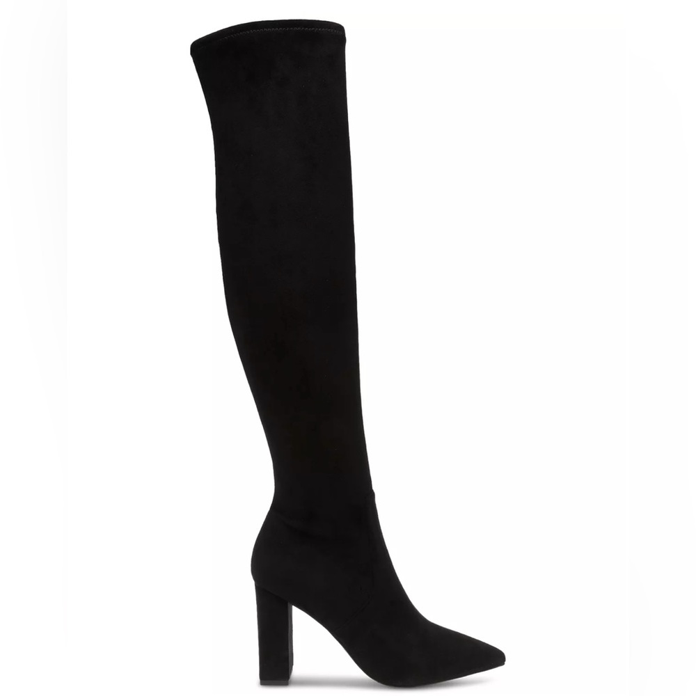 Wild Pair Eileene Pointed-Toe Block-Heel  Over-The Knee Boots.